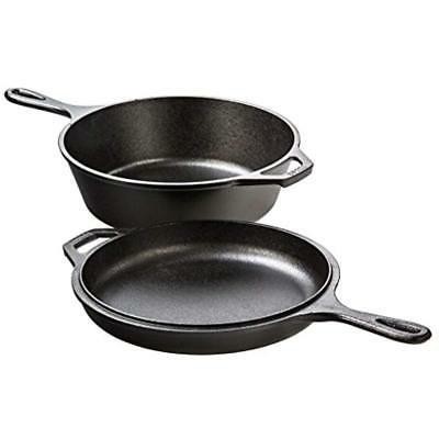 lodge cast iron combo cooker 27cm